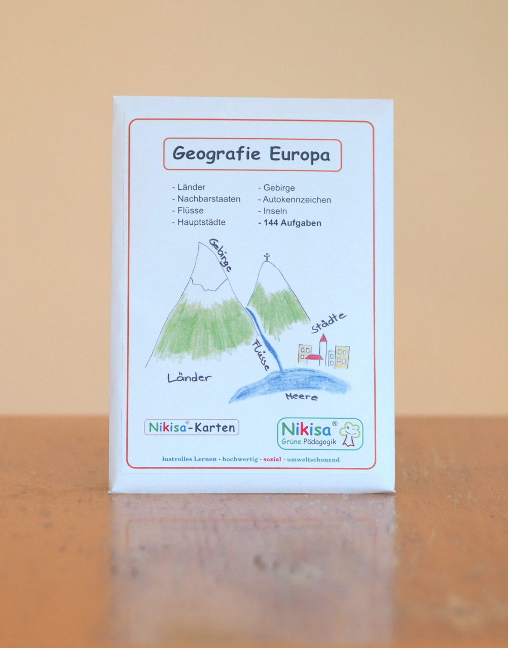 Arbeitsblätterset für europäische Geografie ab 9 Jahren