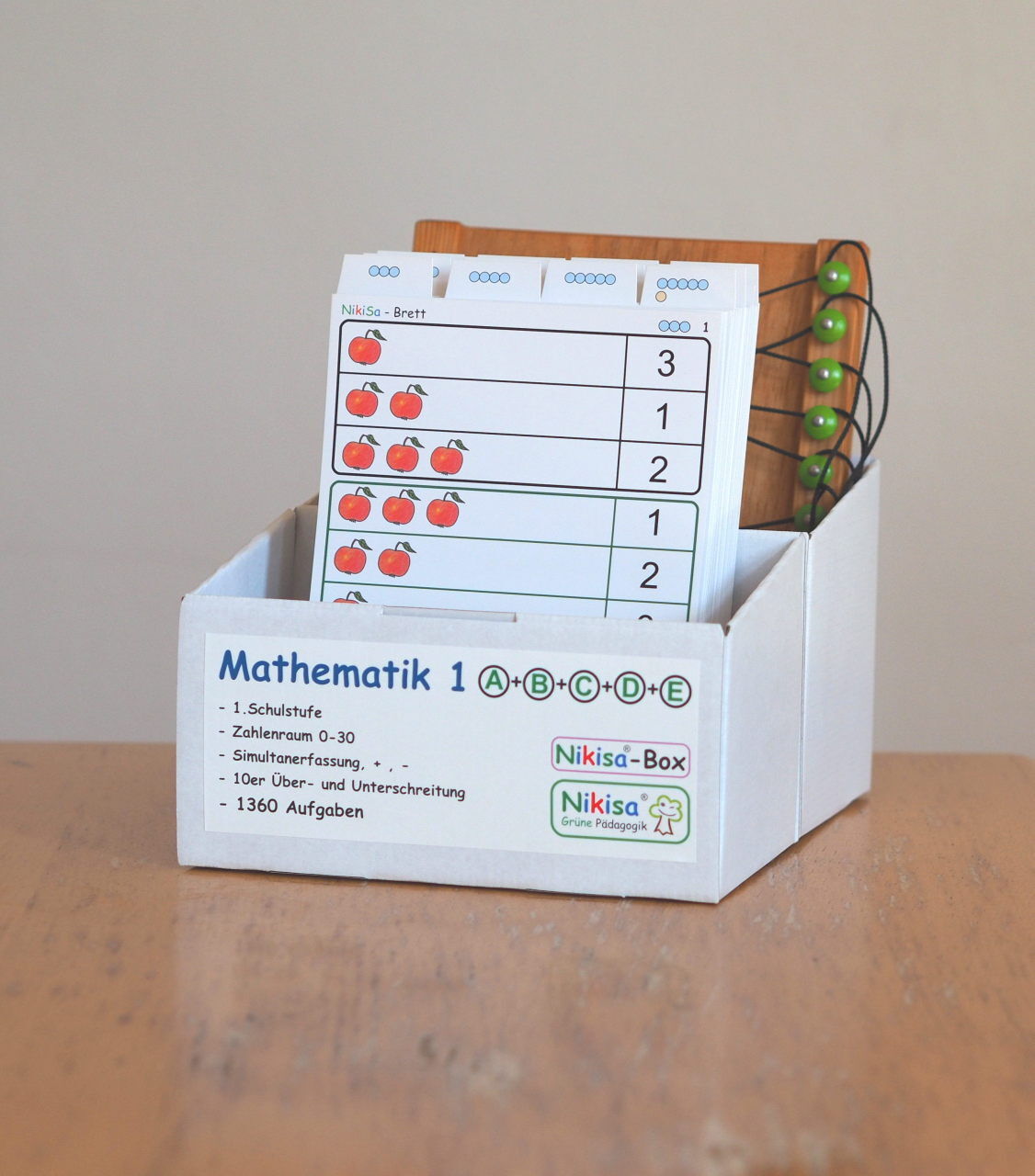 Mathe Set an Arbeitsblättern für Grundschule, Kindergarten und Vorschule und für die Familie mit Selbstkontrolle
